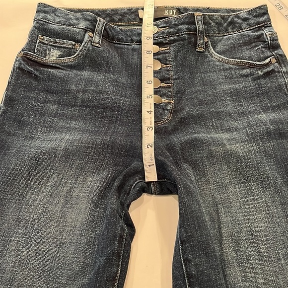Kut From The Kloth Reese High Rise Fab AB Ankle Straight Leg Size 4 - Picture 6 of 16